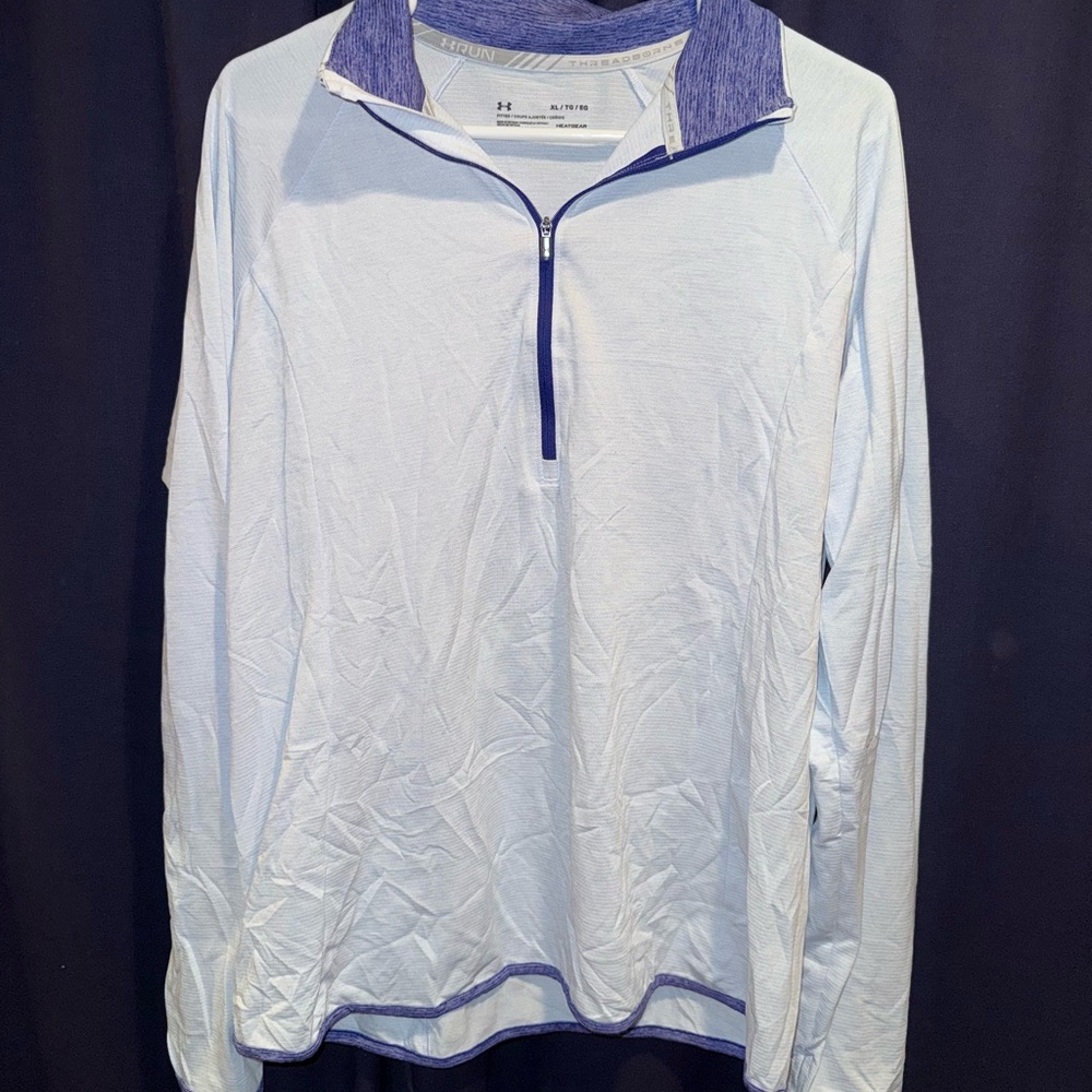 Under Armour Light Blue Quarter-Zip Pullover